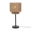 Nowoczesna lampa stołowa nocna metalowa abażur z juty kolor naturalny rystykalna boho industrialna SMILLA 566800136 Trio